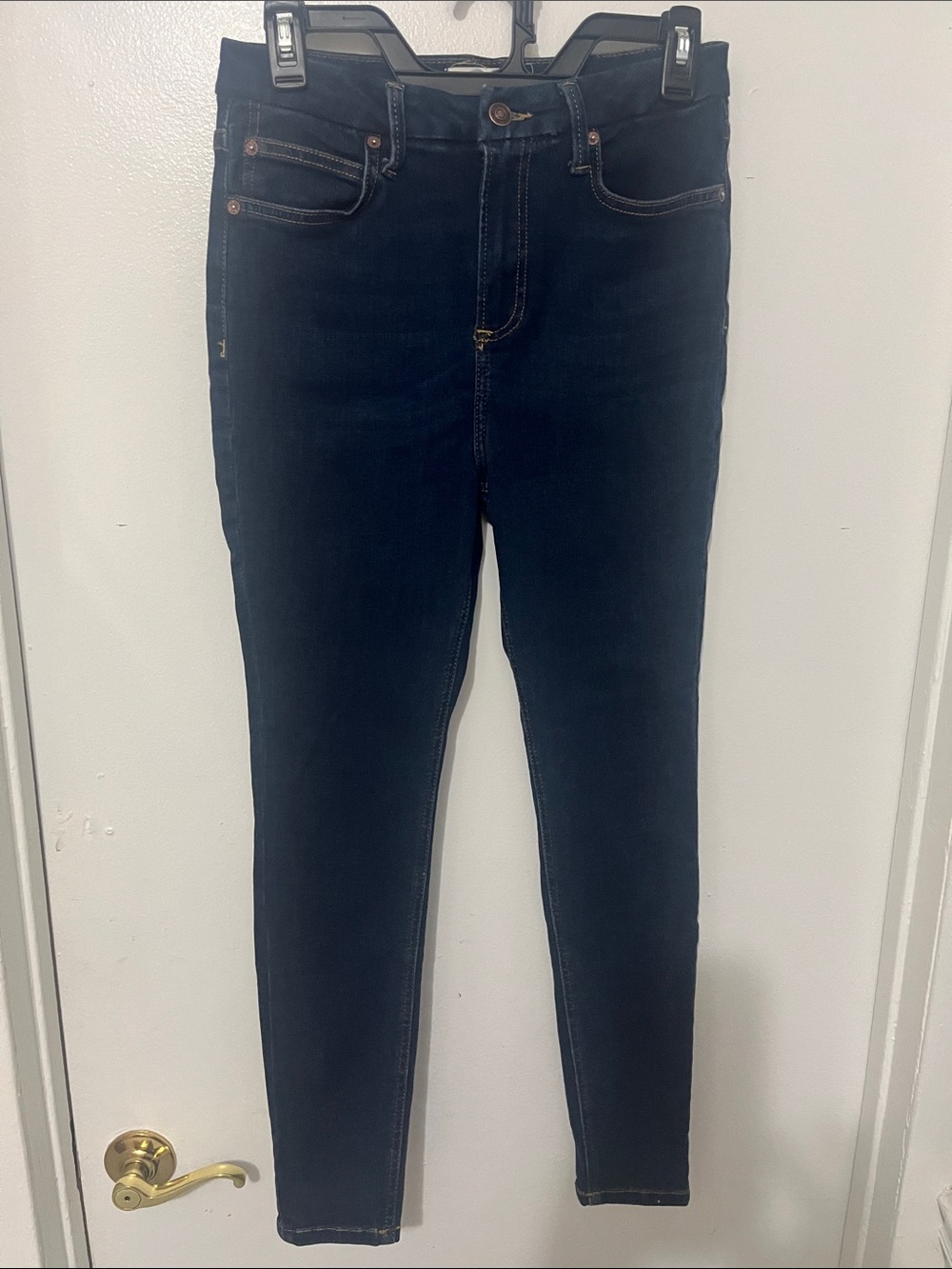 We the Free High-Rise Dark Indigo Skinny Jeans for Women